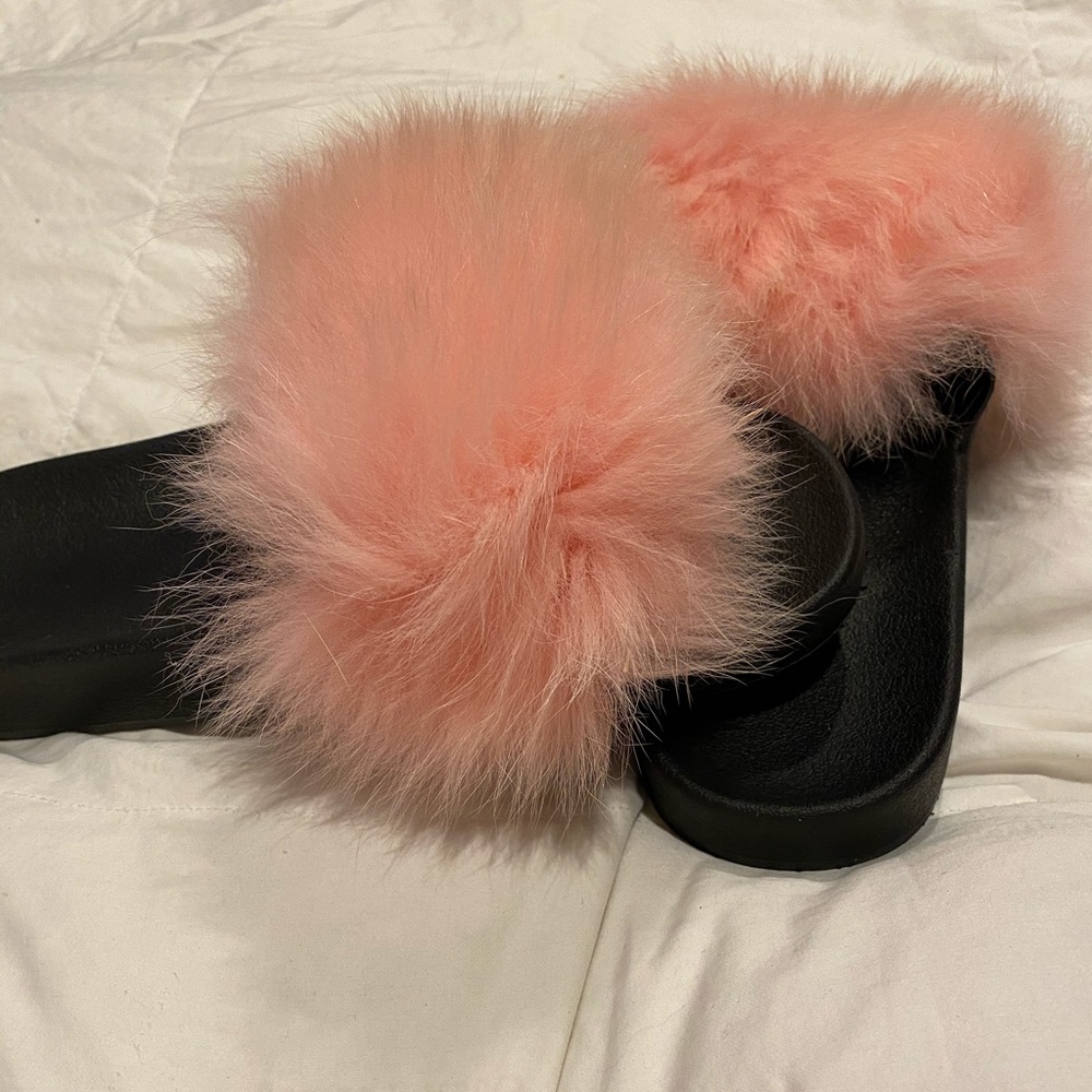 Faux fur slipper/shoe